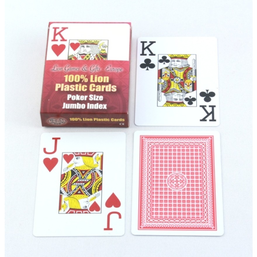 Poker Spielkarten aus 100% Plastik
