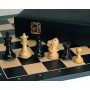 Schachfiguren 'Grand Master' - exklusive Schachfiguren, Königshöhe 89 mm, schöner handgeschnitzter Luxus-Springer, doppelt beschwert, leider erst wieder im Oktober 2024 lieferbar