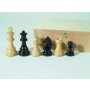 Schachfiguren Staunton schwarz 76 mm beschwert