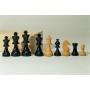 Schachfiguren Ebenholz und Buchsbaum 89 mm