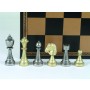 Schachfiguren Staunton groß - Zink-Druckguß, Königshöhe 72 mm