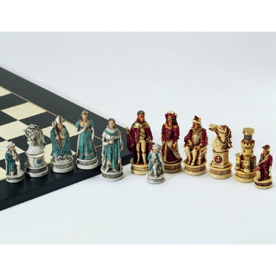 Schachfiguren Schlacht von Spanien