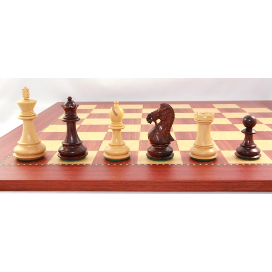 Schachfiguren 'Super Staunton' - Königshöhe 102 mm, kunstvoll von Hand geschnitzte Springer, Import der Schachfiguren vor dem 01.01.2017