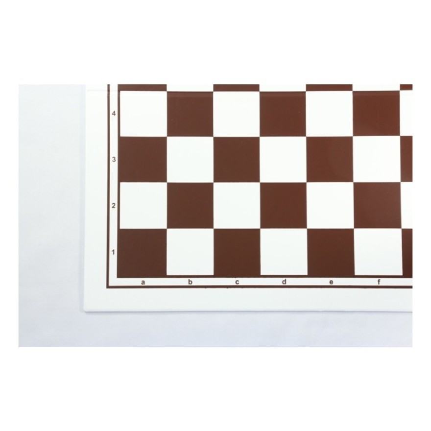 Schach und Dame-Spielplan, faltbar - Kunststoff, Feldgröße 55 mm