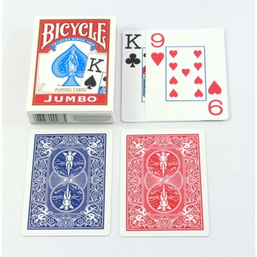 Poker Spielkarten Bicycle Papier Jumbo Index