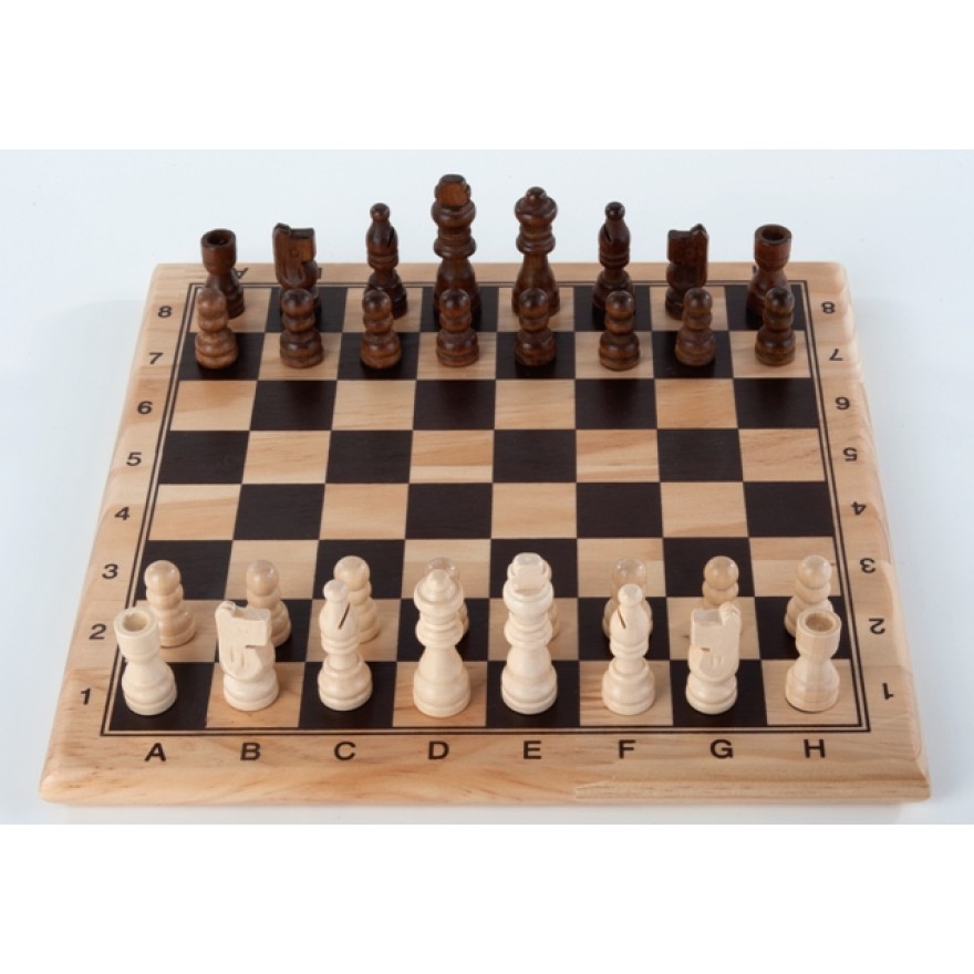 Schach Set Holz, 29 x 29 cm