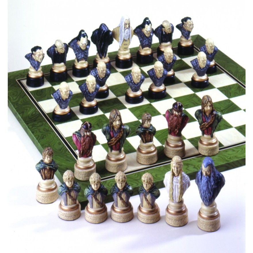 Schachfiguren Herr der Ringe handbemalt