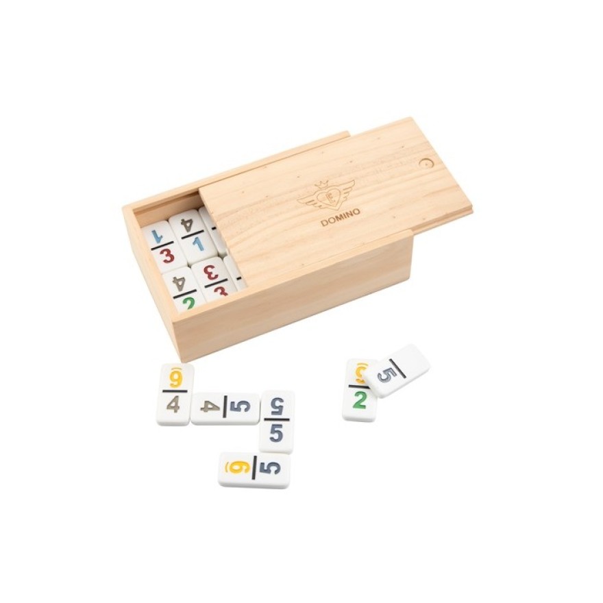 9er Zahlen Domino in Holzbox