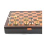 Schach Set Matrix, Moderne trifft Leder, leider nicht mehr lieferbar, wir suchen einen passenden Ersatz.