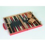 Backgammon Koffer Holz rot, Ausführung 1B