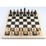 Schach Set Ahorn schwarz und natur, Ausführung 1B