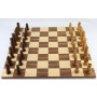 Schach Set Wenge und Zebrano, Einzelstück, mit Schachbrett Ausführung 1B