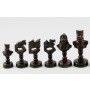 Schachfiguren Ebenholz, handgeschnitzt