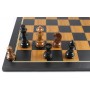 Schach Set schwarz und Teak, mit Schachbrett Ausführung 1B