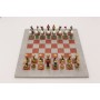 Schach-Set Golf aus Metall, handbemalt