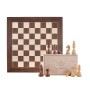 Schach-Set Level 3 braun, Königshöhe 76 mm, Schachbrett 40 cm