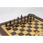 Schach Set Staunton Form, Ahorn mit schönem Schachbrett, Ausführung 1B+, Einzelstück
