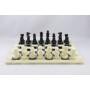 Schachspiel - Alabaster schwarz und weiß, Ausführung II. Wahl