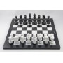 Schachspiel - Marmor schwarz und weiß, Ausführung 1B