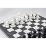 Schachspiel - Marmor schwarz und weiß, Ausführung 1B