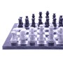 Schachspiel groß - Marmor schwarz und weiß, Ausführung 1B