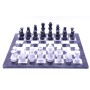 Schachspiel groß - Marmor schwarz und weiß, Ausführung 1B