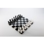 Schachspiel - Alabaster schwarz und weiß ohne Rand