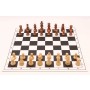 Schach Set Akazie, Königshöhe 76 mm, Ausführung 1B, Schachplane Kunststoff