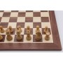 Schach Set Akazie, Königshöhe 76 mm, Ausführung 1B, Brett Nussbaum, Feldgröße 45 mm