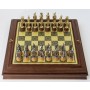 Schach-Set Napoleon, Metall und Holz