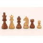Schach Set Akazie, Königshöhe 76 mm, Ausführung 1B mit exklusivem Schachbrett mit Eiche, Einzelstück