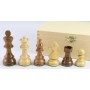 Schachfiguren Akazie und Buchsbaum Königshöhe 85 mm, beschwert