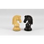 Schachfiguren 'Magnificent' Buchsbaum schwarz und natur, Königshöhe 95 mm, mit doppelt Damen