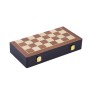 Schach, Dame und Backgammon-Kassette - Bubinga und Ahorn Intarsie, Feld 30 mm