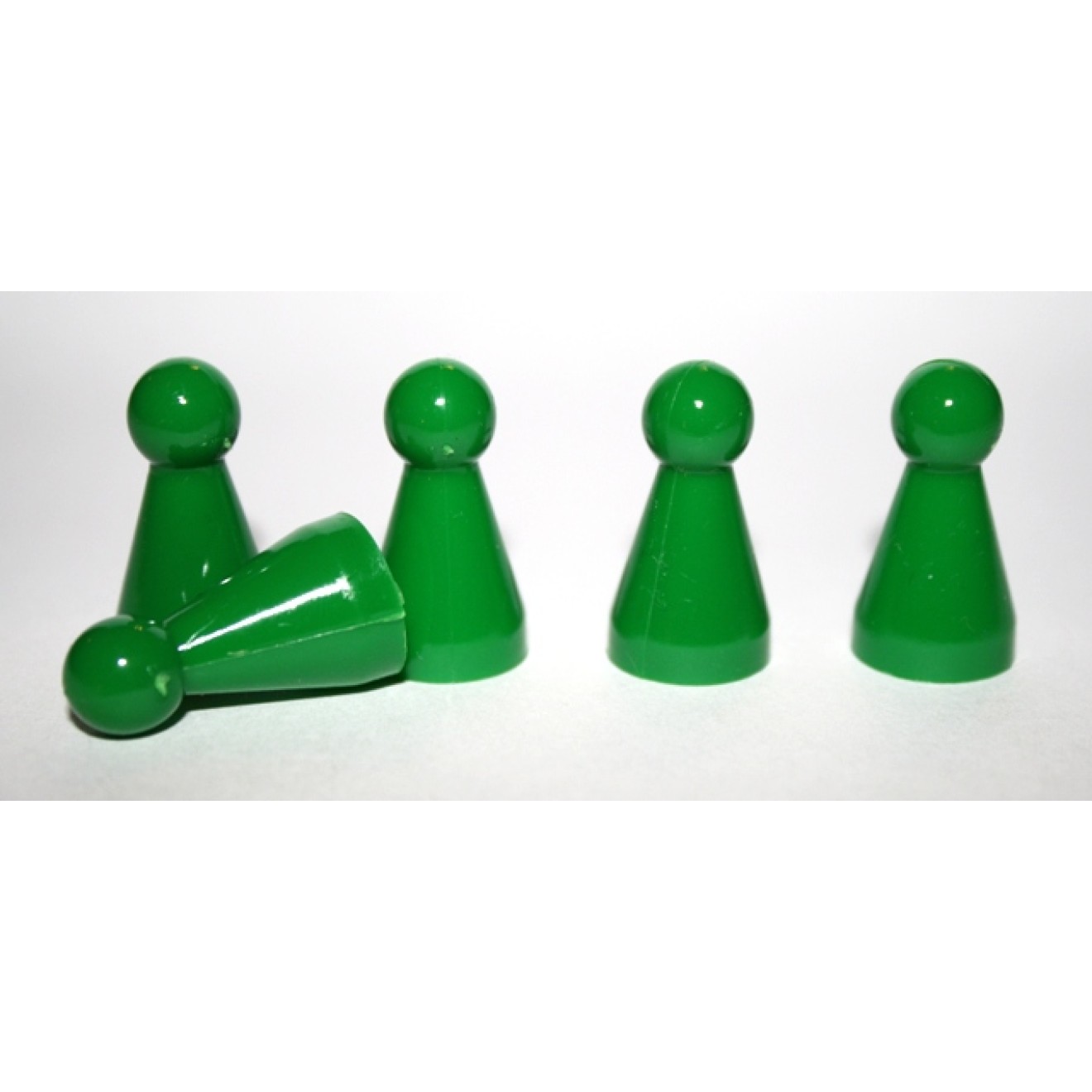 stapelbar 35 x 15 mm Spielfigur Kegel grün Kunststoff 