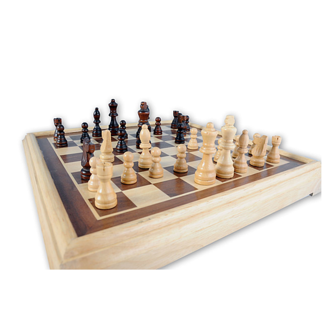 40 cm Schachspiel Intarsie 