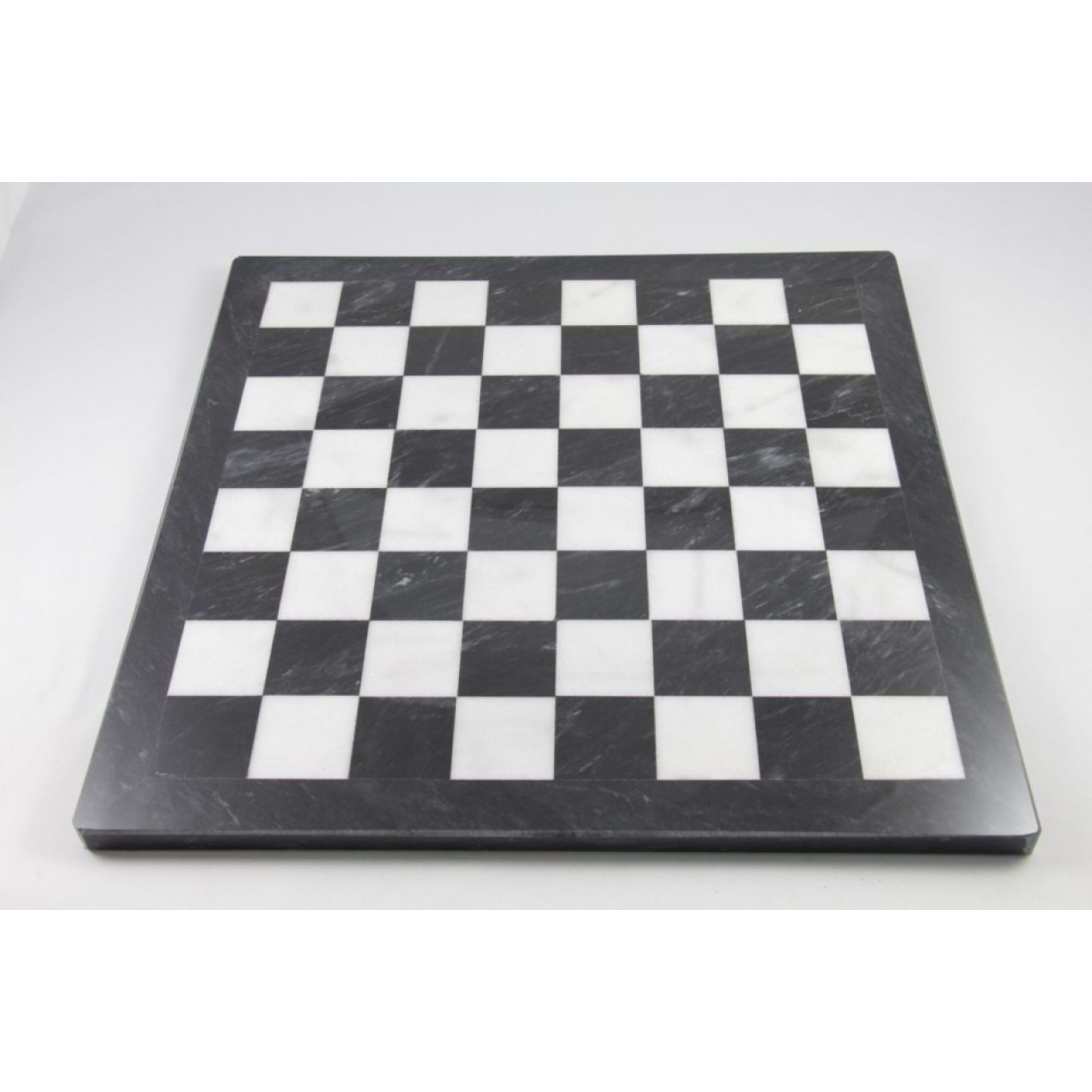 Schachbrett mit Schach weißer Marmor Schwarz Italienische 30x30cm 