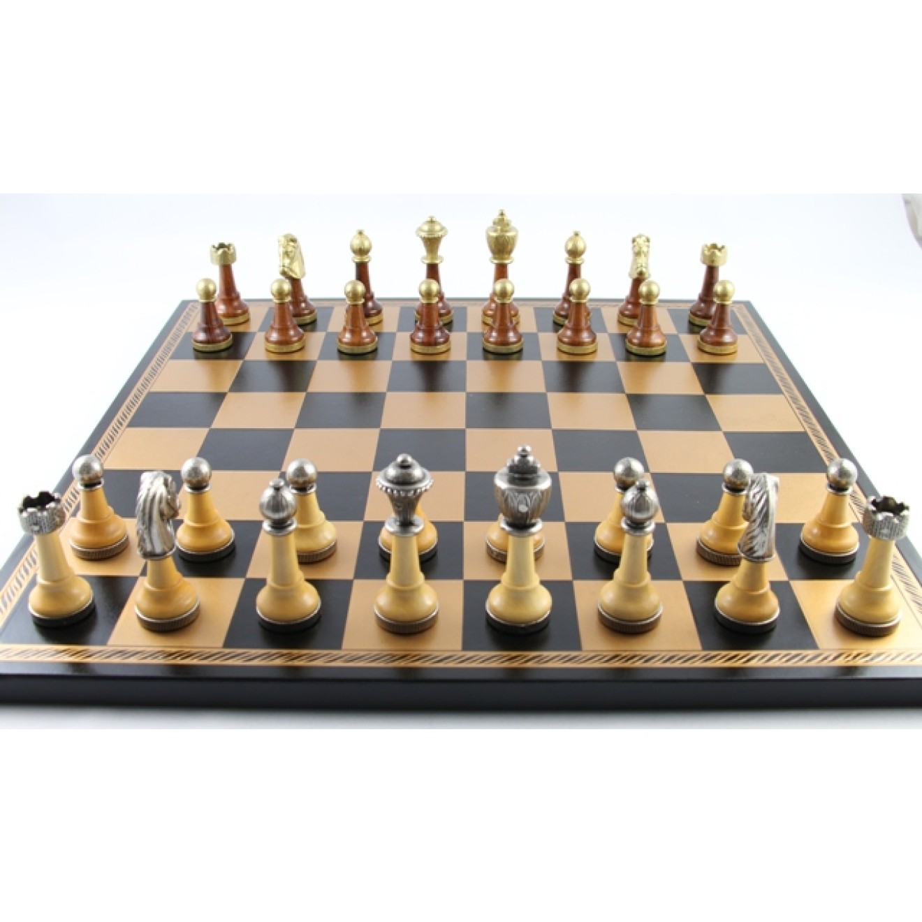 32 St Holz Schach Teile International Wort Schachspiel Komplett Schachfiguren 